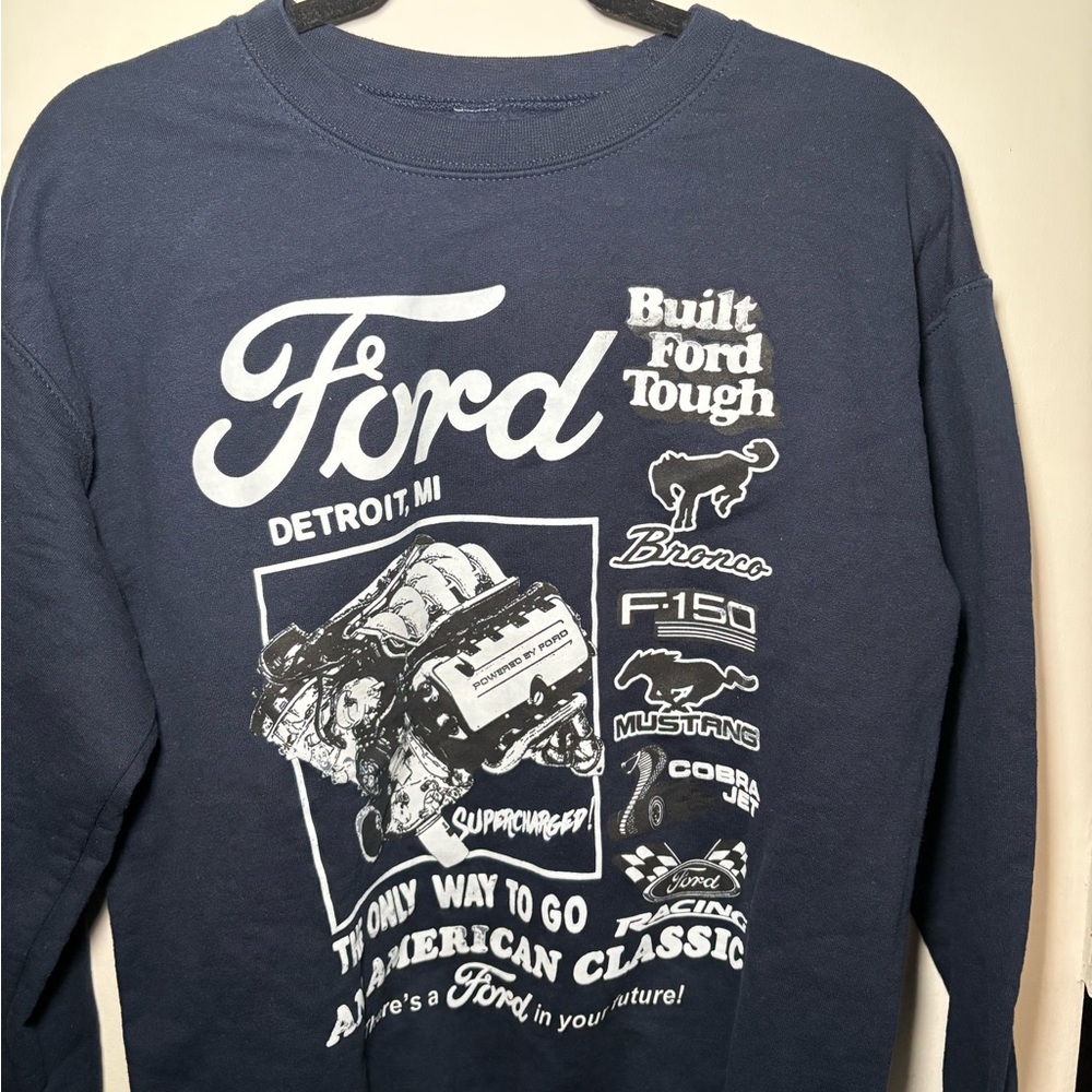 Ford Navy Blue Graphic Sweatshirt